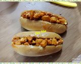 A picture of step 4 of Chicken Tikka Burger.