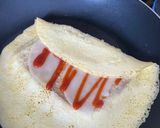 A picture of step 7 of One Pan Folded Egg Sandwich.