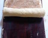 A picture of step 21 of Cinnamon Roll Bread (baking without an oven!).