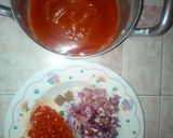 A picture of step 1 of Palm oil sauce & spaghetti.