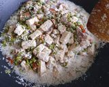Foto langkah ke 3 dari resep 86.Oblok-Oblok Lamtoro,tempe & rempela dg kelapa kering instant.
