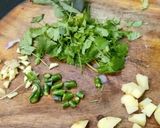 A picture of step 2 of Winter special big size brinjal bartha.