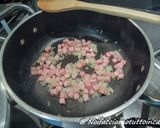 A picture of step 1 of Tortellini with Cream, Ham, and Peas.