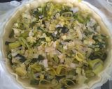 Une image de l'étape 2 de Tarte poireau pignon de pin.