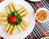 Hình bước làm 5 của món Quẩy nhồi hải sản