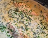 Une image de l'étape 6 de Pavés de saumon sauce à l'oseille en cocotte.