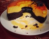 Foto langkah ke 3 dari resep Bolu ketan hitam keju karamel.