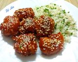 Szezámmagos mézes-mázas csirkemell falatok recept fázis 6 fotója