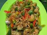 Oseng terong bulet mix teri