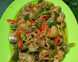 Foto langkah ke 4 dari resep Oseng terong bulet mix teri.