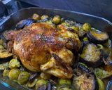 Töltött csirke velesült zöldségekkel recept fázis 2 fotója