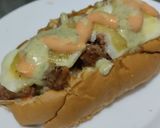 Foto del paso 15 de la receta: Sándwich🌭de carne🍖, queso🧀y verduras cremosas🥕🧅🥒😜!!!