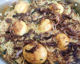 A picture of step 11 of Egg Biryani.