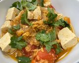 A picture of step 7 of Tofu and Red Lentil Curry.