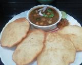 A picture of step 7 of Luchi Chhole.