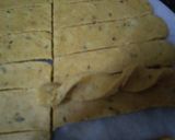 A picture of step 4 of Moong dal ke twisted namak pare.