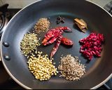 A picture of step 1 of Homemade chole masala.