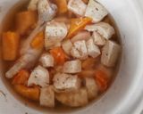 Foto langkah ke 3 dari resep Mpasi 4* dada ayam, ceker, butternut squash slow cooker.
