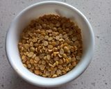 A picture of step 1 of Maharashtrian godd(sweet dal) varan.