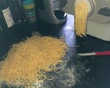 Une image de l'étape 1 de Pâtes Carbonara « sans crème ».