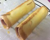 Foto del paso 3 de la receta Rollitos de salchicha y pavo al huevo🍞