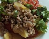 Hình bước làm 1 của món Bò gân sốt thơm cà