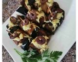 صورة لخطوة 3 من وصفة لفائف الباذنجان المحشيه بطعم لا يقاوم 😘😋