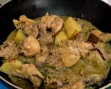 A picture of step 8 of Chicken Rezala.