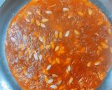 A picture of step 4 of Watermelon karachi halwa.