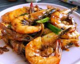 Foto langkah ke 5 dari resep Udang goreng Mentega.