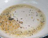 A picture of step 5 of Upmaa (savoury semolina breakfast dish).