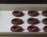 A picture of step 6 of Christmas Wreath Cookies [Chocolate Spritz].