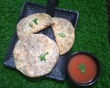 A picture of step 6 of Nendran banana stuffed paratha.