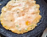 A picture of step 3 of Whole wheat flour chilla.
