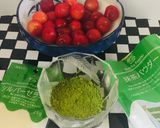 Foto del paso 1 de la receta: Bavaroise de Matcha Relleno con Cerezas!