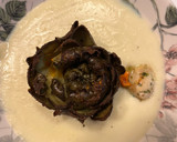 Foto del paso 6 de la receta: Puré de patatas con alcachofa y viera