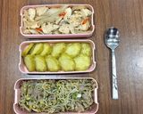 Hình bước làm 3 của món Day 14 : Mề gà xào giá, Gà xào hành tây._eat1000