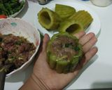 รูปขั้นตอนการทำที่ 3 ของ มะระยัดไส้หมูสับ สูตรขมน้อย