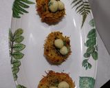 A picture of step 3 of Vermicelli Nest with Paneer eggs.