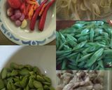 Foto langkah ke 1 dari resep Cumi petai campur buncis kuah saus tiram.