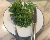 Hình bước làm 9 của món Mì udon xào cải bó xôi
