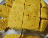 A picture of step 9 of Khaman dhokla.