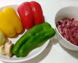 A picture of step 1 of Sweet and Sour Pork.