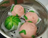 Foto langkah ke 8 dari resep Bakpao Mawar.