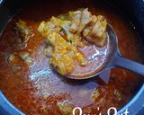 A picture of step 5 of Kolhapuri Mutton.