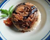 Foto langkah ke 4 dari resep Nasi tim ayam jamur no msg.