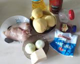 Фото кроку 1 до Мясо по-французски с филе курицей.