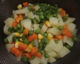 A picture of step 1 of Quick mix veg malai.