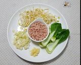 Hình bước làm 1 của món Canh Giá tương 콩나물 찌개