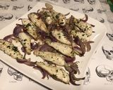 Une image de l'étape 8 de Filets de grondin aux oignons rouges, ananas, gingembre et herbes aromatiques.